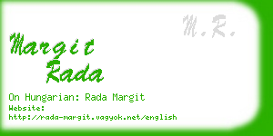 margit rada business card